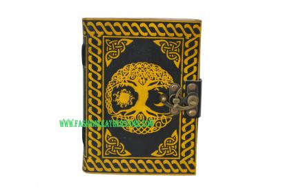 Handmade Medium Size Embossed Leather Journal Celtic Tree Of Life blank personal Diary notebook gift